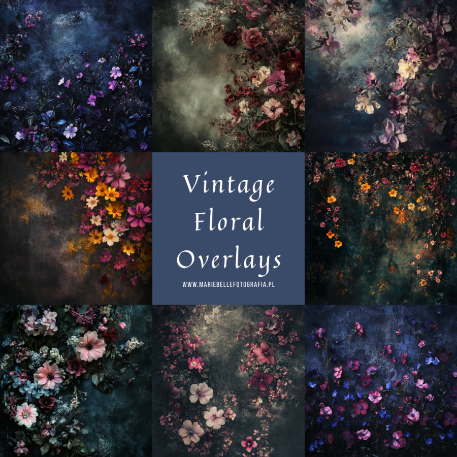 Vintage Floral Overlays