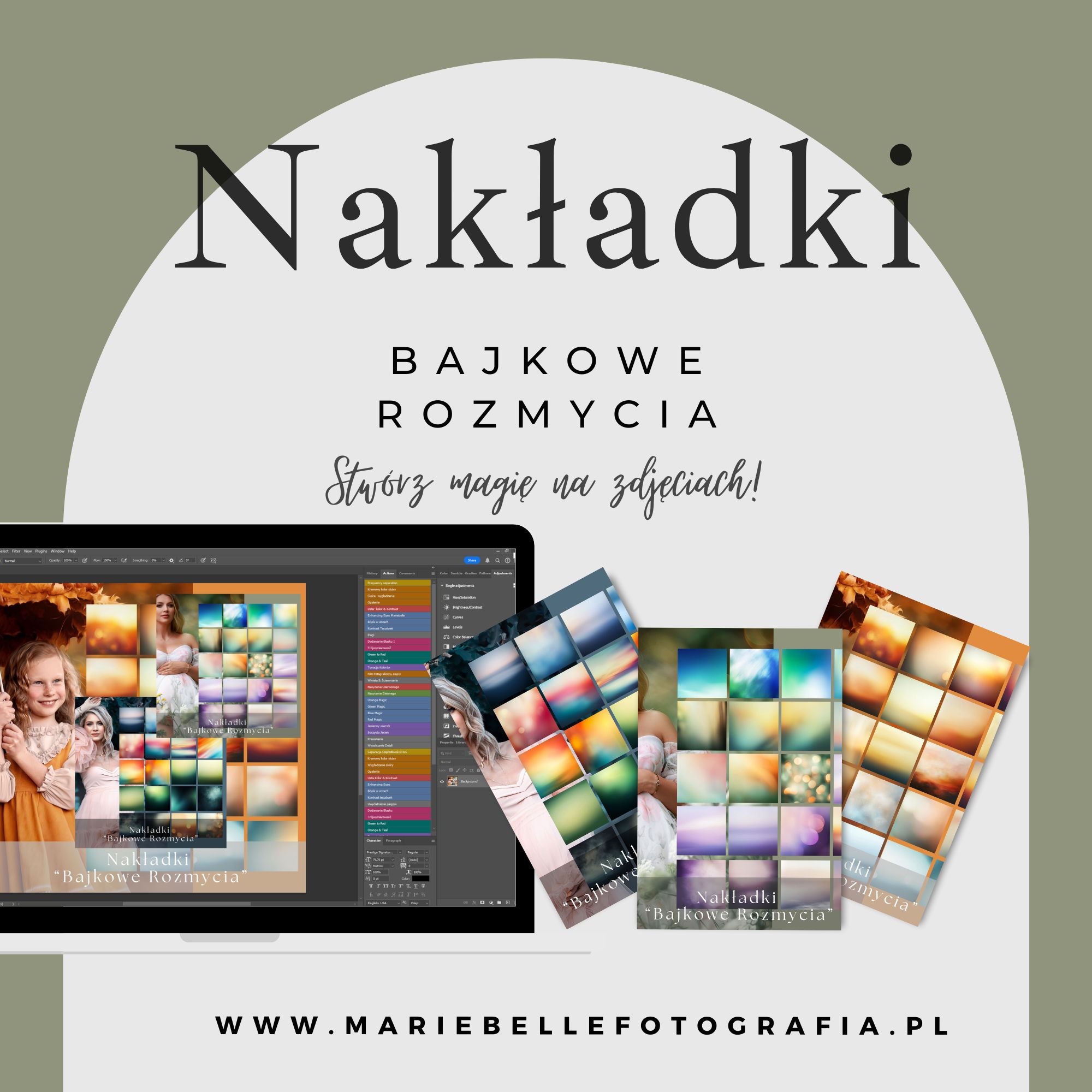 Nakładki bajkowe rozmycie