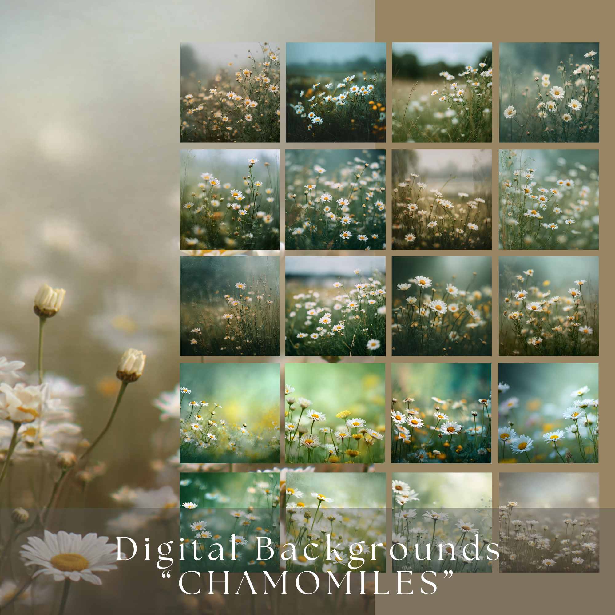 Tła cyfrowe "CHAMOMILES" - obrazek 3