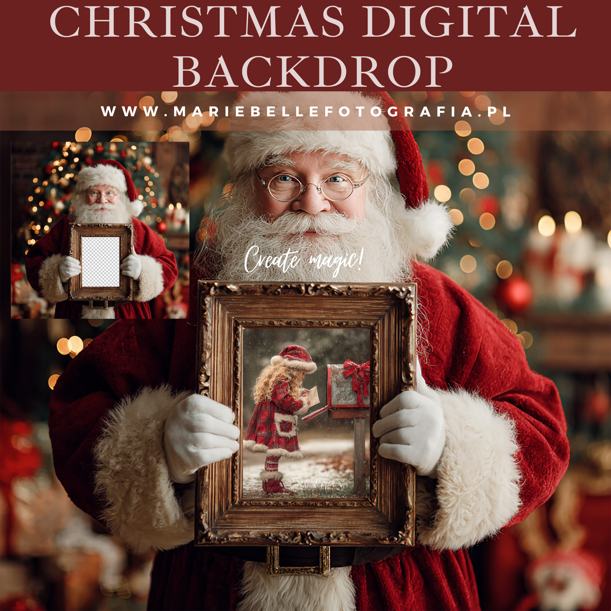 TŁO CYFROWE "SANTA 02"