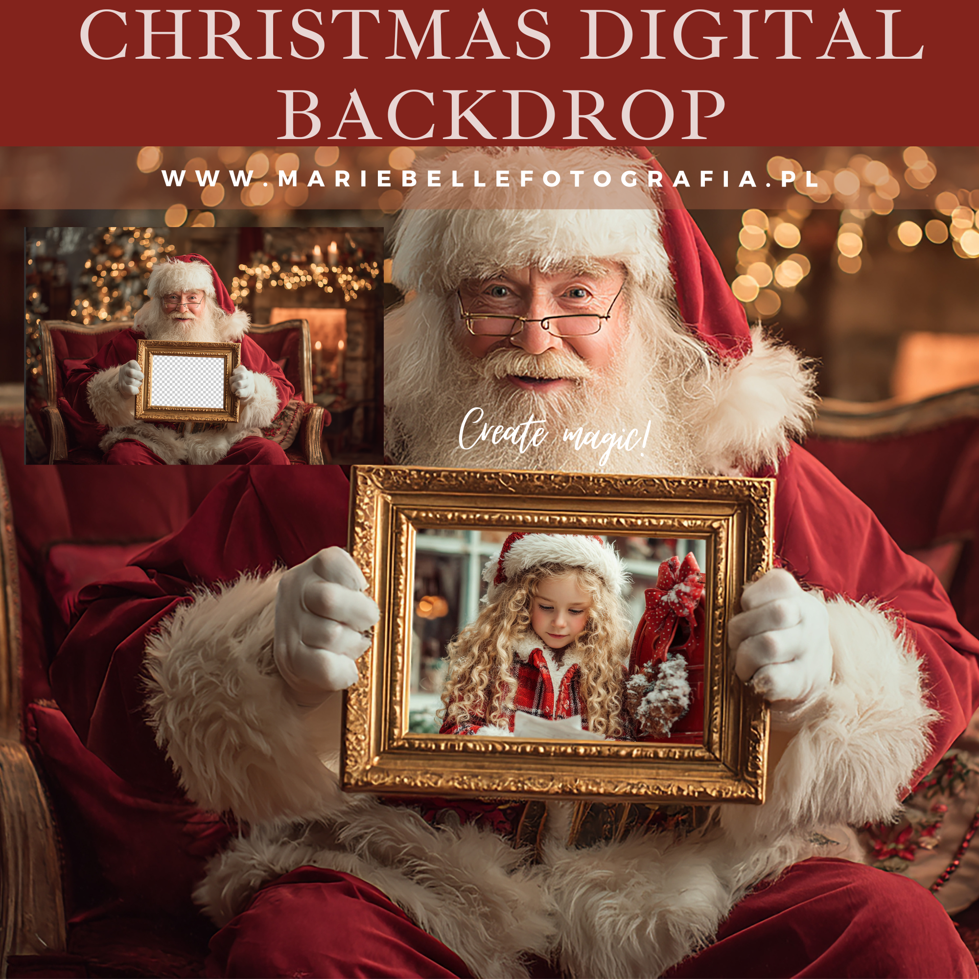 TŁO CYFROWE "SANTA 03"