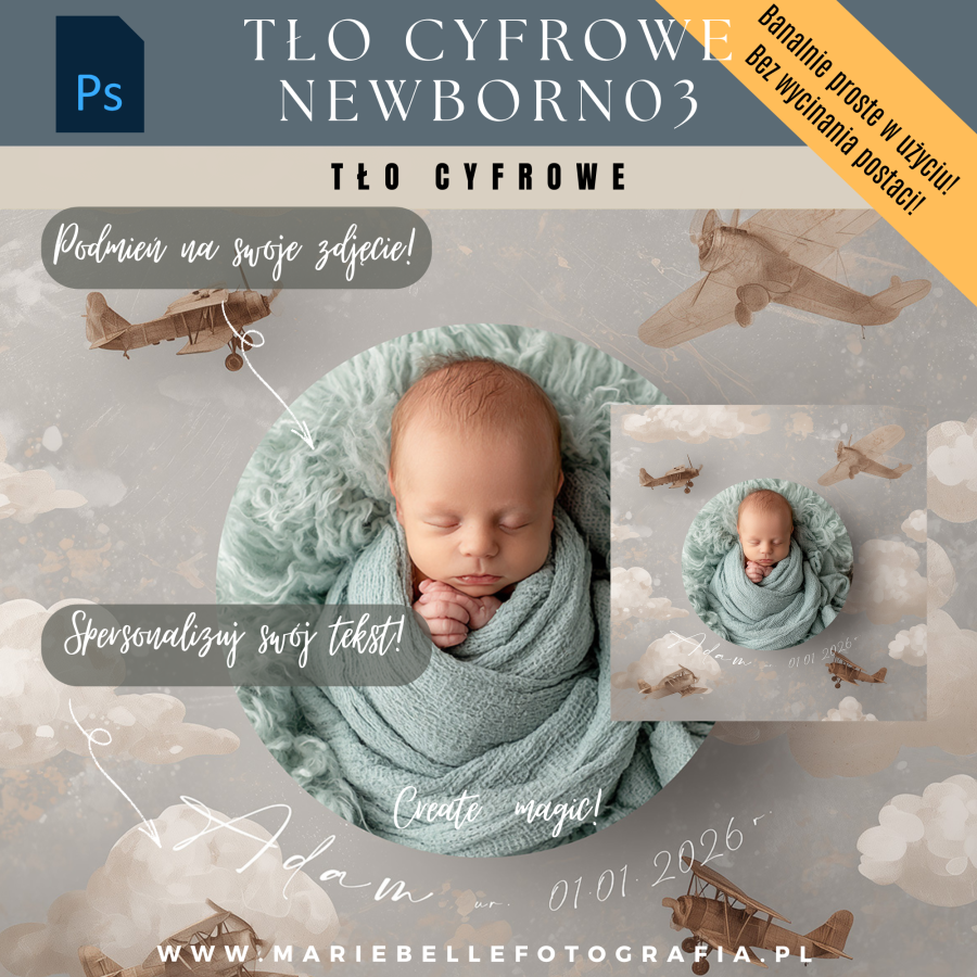 TŁO CYFROWE "NEWBORN03"