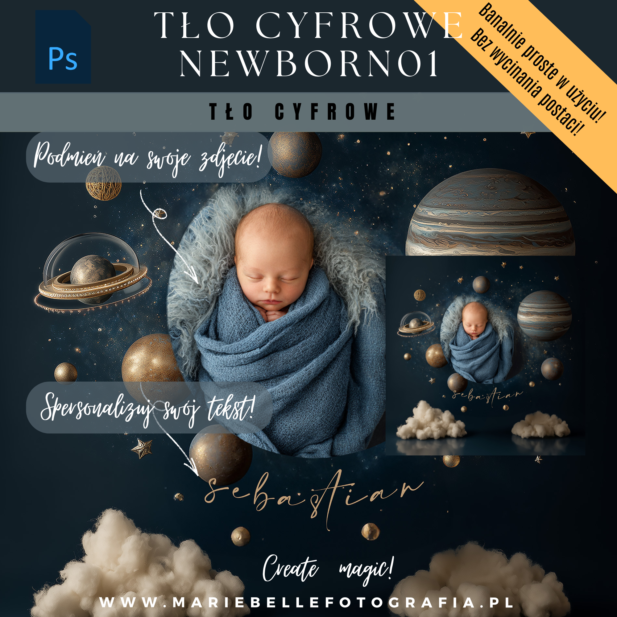 TŁO CYFROWE "NEWBORN01"