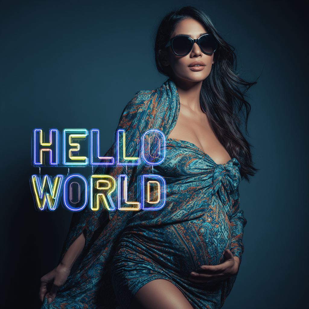 ⚠⚠ PROMOCJA ⚠⚠ Tła Cyfrowe/ Digital Backgrounds "NEON PREGNANCY PREMIUM COLLECTION" - obrazek 20