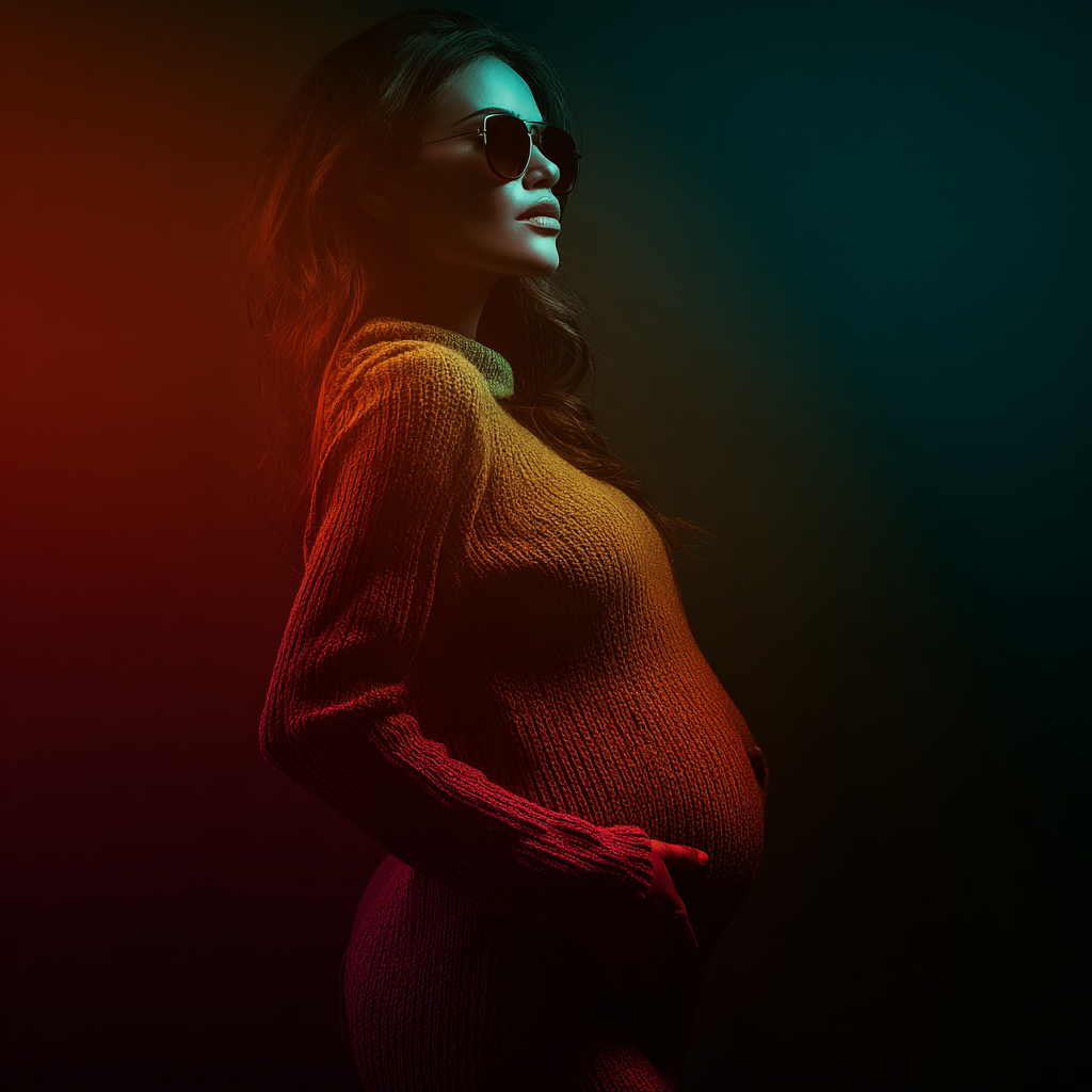 ⚠⚠ PROMOCJA ⚠⚠ Tła Cyfrowe/ Digital Backgrounds "NEON PREGNANCY PREMIUM COLLECTION" - obrazek 21