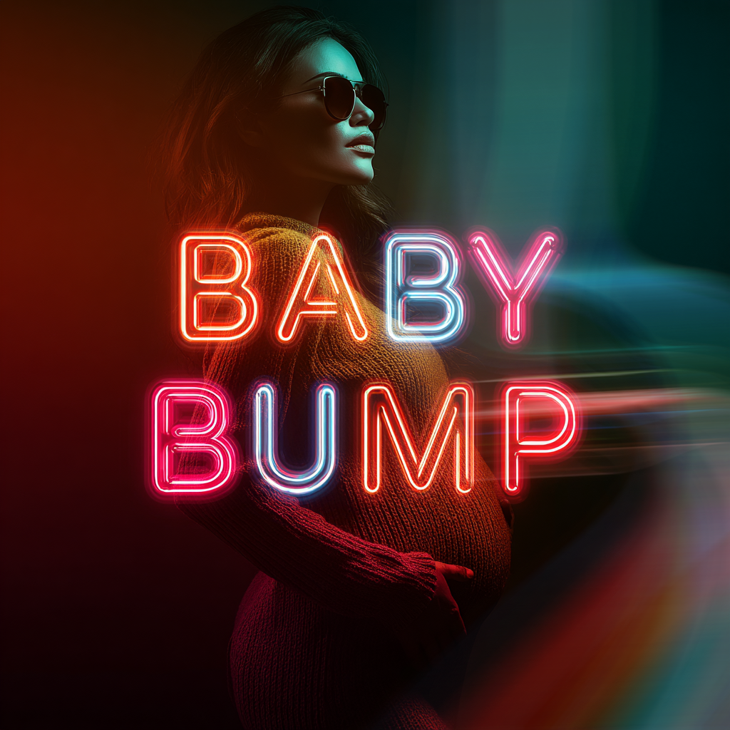 ⚠⚠ PROMOCJA ⚠⚠ Tła Cyfrowe/ Digital Backgrounds "NEON PREGNANCY PREMIUM COLLECTION" - obrazek 22