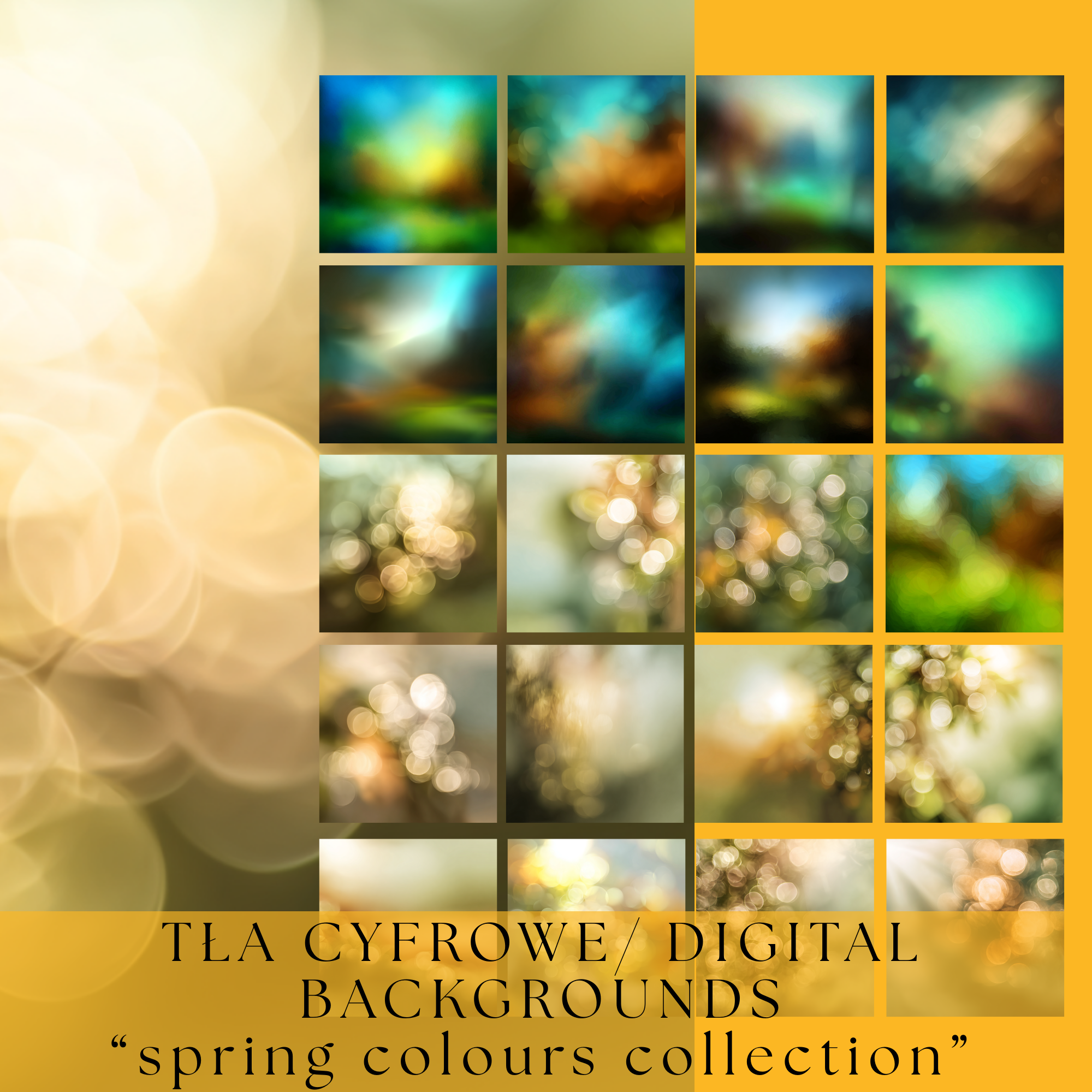 ⚠⚠ PROMOCJA ⚠⚠ DIGITAL BACKGROUNDS/ TŁA CYFROWE “spring colours collection" - obrazek 3