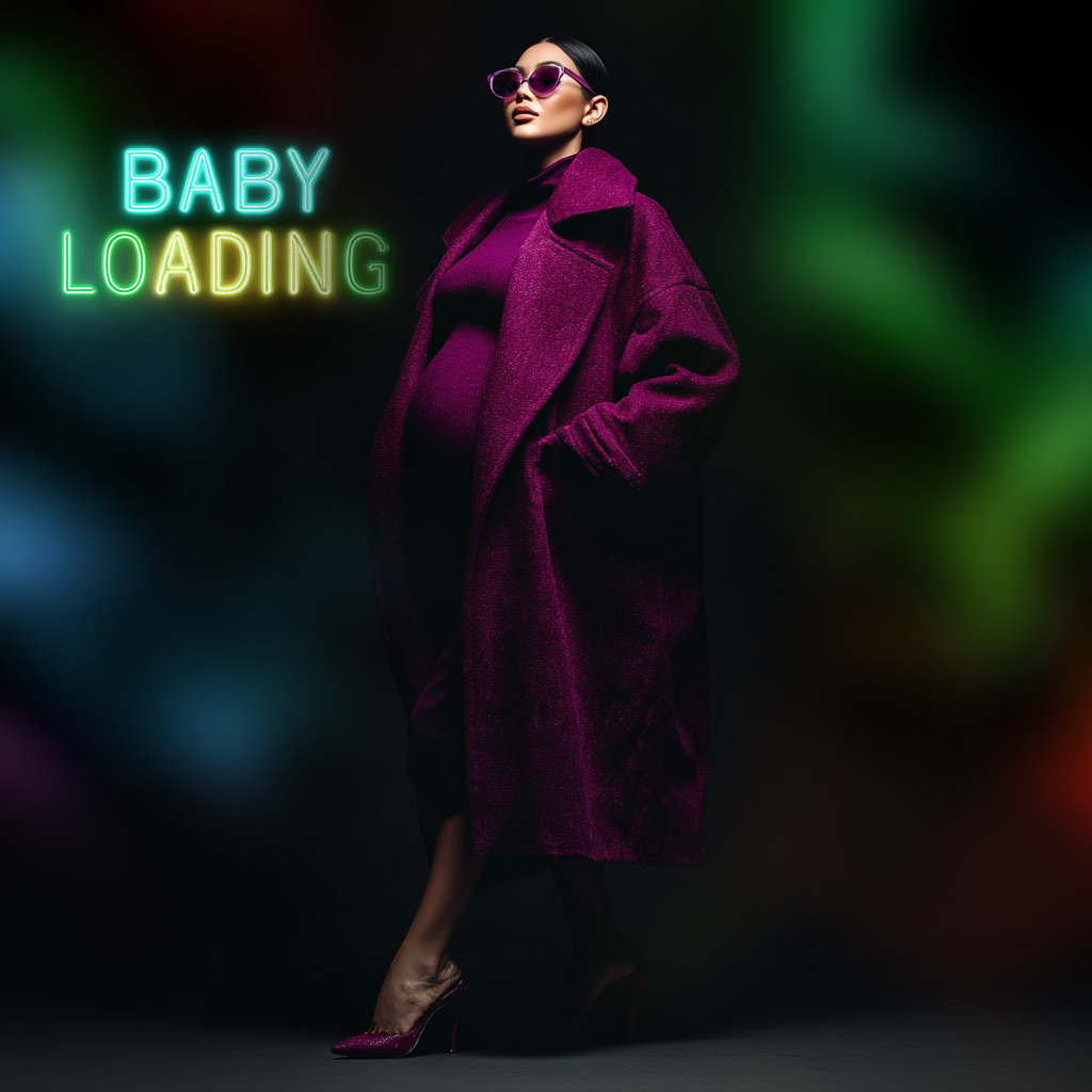 ⚠⚠ PROMOCJA ⚠⚠ Tła Cyfrowe/ Digital Backgrounds "NEON PREGNANCY PREMIUM COLLECTION" - obrazek 8