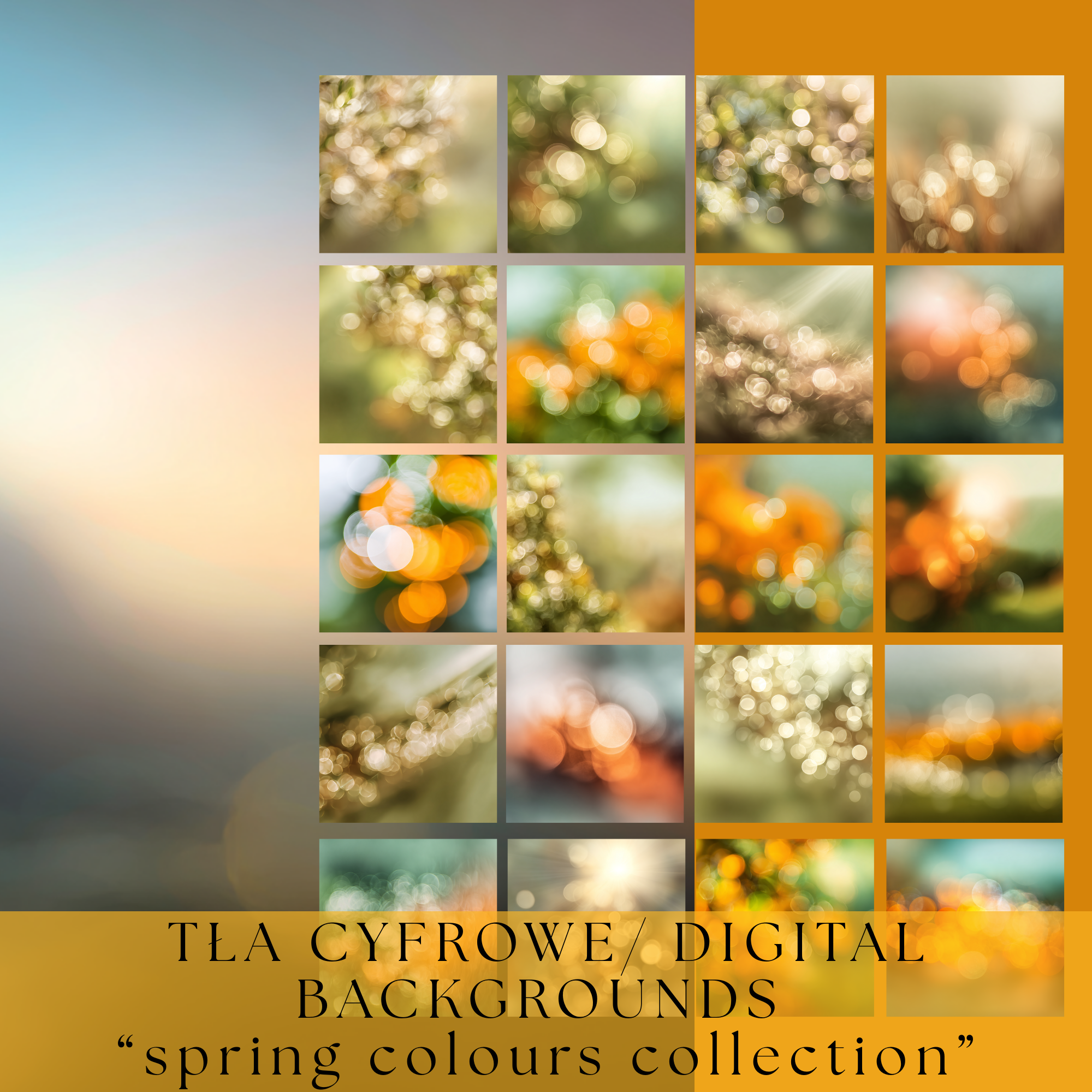 ⚠⚠ PROMOCJA ⚠⚠ DIGITAL BACKGROUNDS/ TŁA CYFROWE “spring colours collection" - obrazek 5
