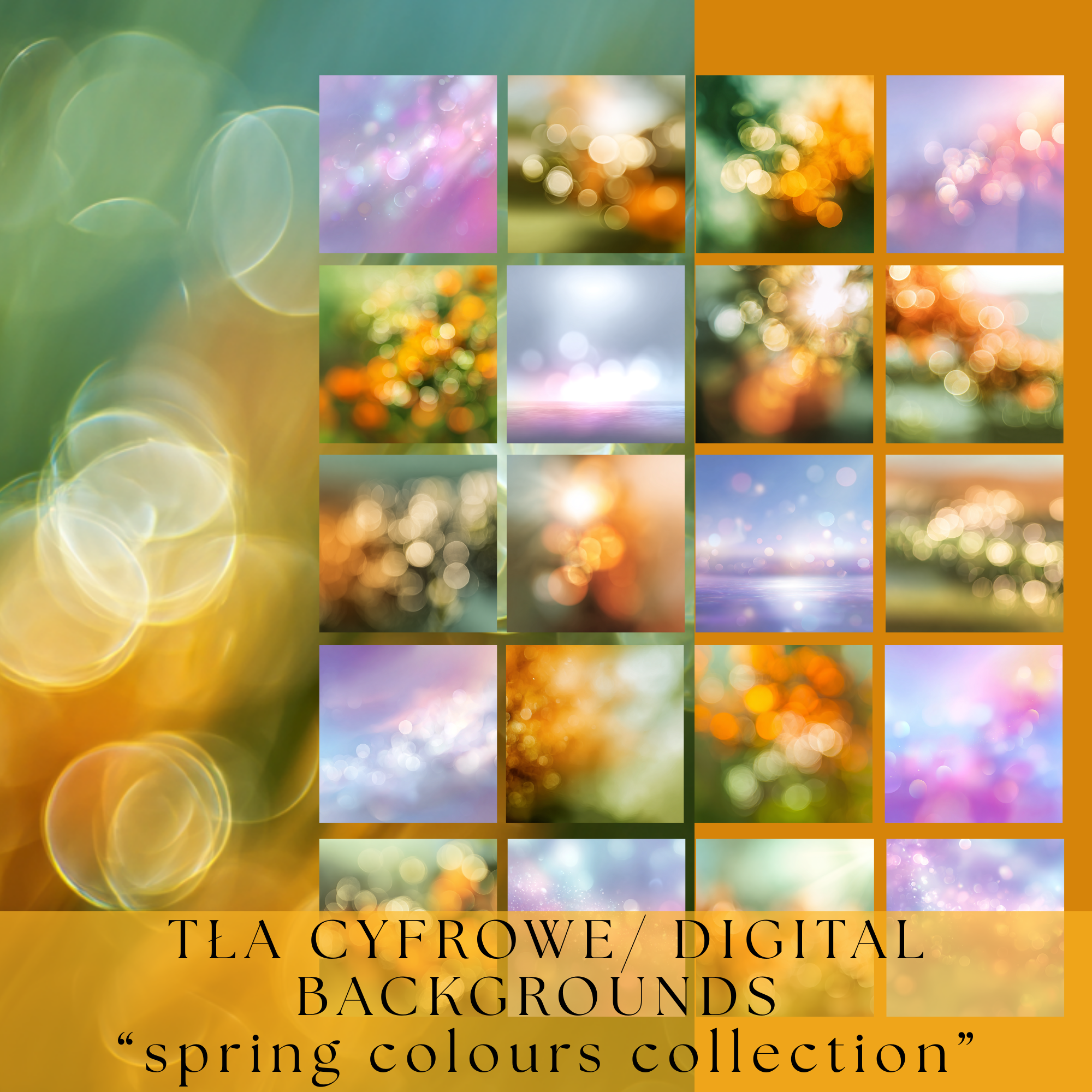 ⚠⚠ PROMOCJA ⚠⚠ DIGITAL BACKGROUNDS/ TŁA CYFROWE “spring colours collection" - obrazek 6