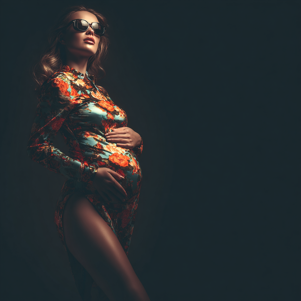 ⚠⚠ PROMOCJA ⚠⚠ Tła Cyfrowe/ Digital Backgrounds "NEON PREGNANCY PREMIUM COLLECTION" - obrazek 15