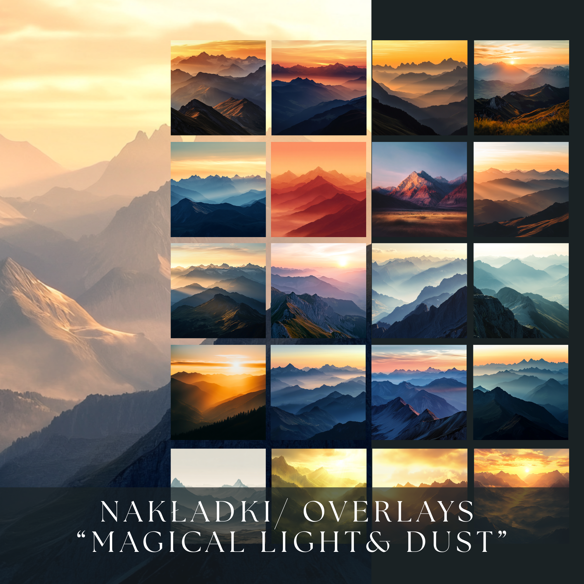 ⚠⚠ PROMOCJA ⚠⚠ Digital Backgrounds/ Tła Cyfrowe "Mountains" - obrazek 8